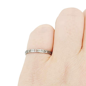 Ring - Sizes 7, 8 - Wood Grain Texture (Sterling Silver) by Taviametal