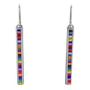 Earrings - Medium Rectangle Drops (Multicolor) by Michele A. Friedman