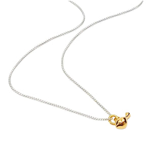 Pendant - Tiny Tweet Gold Vermeil Silver by La Objeteria