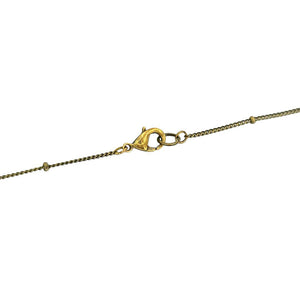 Necklace - Druzy Forest (Brass) by Fernworks