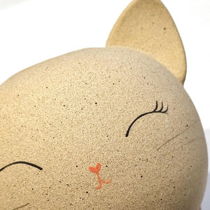 Vase - Cheerful Kitty Cat by Jennifer Fujimoto