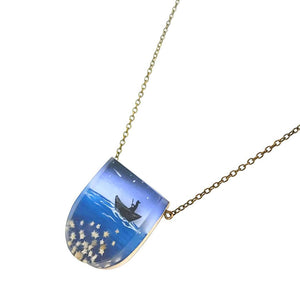 Necklace - Star Sand Boat (Gunmetal) by Fernworks