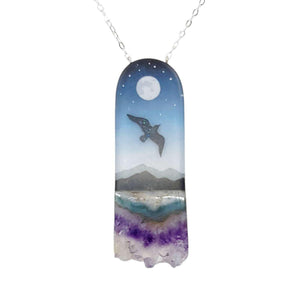 Necklace - Messenger Crystal (Sterling Silver) by Fernworks
