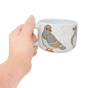 Mug - 12oz Medium (Pigeons) by Annie’s Potteries