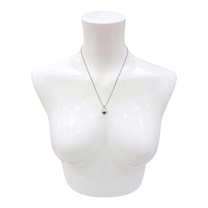 Necklace - Arc Pendant (Amethyst) by Three Flames Silverworks