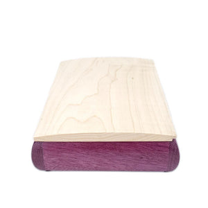 Jewelry Box - Small - Tranquility (Curly Maple, Purpleheart) by Mikutowski Woodworking