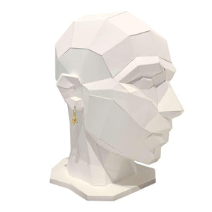 Earrings - Classic Herkimer Drops in Yellow Gold Vermeil by Storica Studio