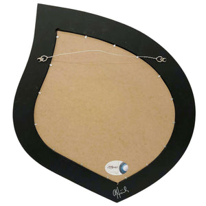 Mosaic Mirror - 22x24in Leaf (Jade Cream) by Zetamari Mosaic Artworks