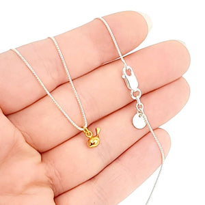 Pendant - Tiny Tweet Gold Vermeil Silver by La Objeteria