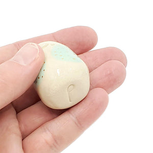 Figurine - Lucky Potato Bud Vase (Single Hole, Mint Cheeks, Tall) by The Pottery Parade