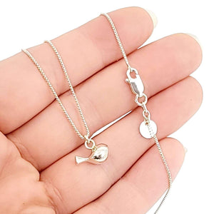 Pendant - Medium Tweet Polished Sterling Silver by La Objeteria