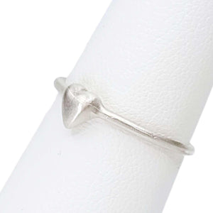 Ring - Tiny Puff Heart in Sterling Silver by Michelle Chang