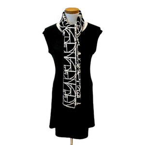 Wrap - Golden Ratio in Black and Cream by Liamolly