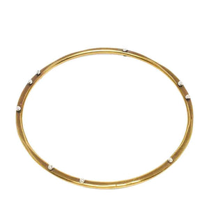 Bracelet – Heat Riveted Bangle in Brass by Una Barrett