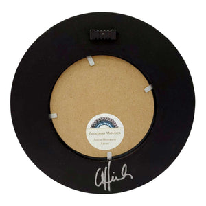 Mosaic Mirror - 7in Round (Iris Yellow) by Zetamari Mosaic Artworks