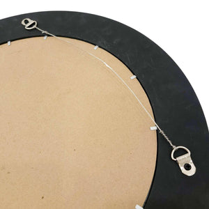 Mosaic Mirror - 19in Round (Ebony) by Zetamari Mosaic Artworks