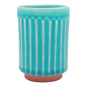 Cup - Large Tanba-Yaki Turquoise by Asemi Co.