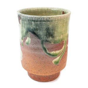 Cup - Large Scarlet Shigaraki-yaki by Asemi Co.