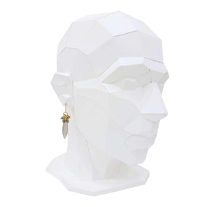 Earrings - Large Marquise Gem Clusters (Gray Moonstone, Chocolate Moonstone, Pearl) by Calliope Jewelry