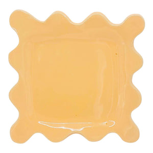 Dish - Square Squiggle Plate (Assorted Colors) by MUD WITCH