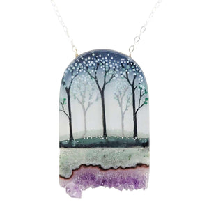 Necklace - Forest Crystal (Sterling Silver) by Fernworks