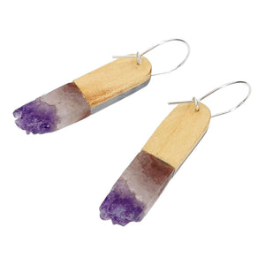 Earrings - Crystal Flock Drops by Fernworks