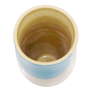 Kokeshi Jar - XXL - Side Eye Turquoise (OOAK) by Jennifer Fujimoto Collection