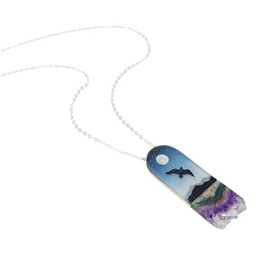 Necklace - Messenger Crystal (Sterling Silver) by Fernworks