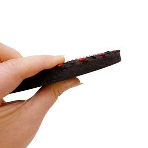 Mosaic Mirror - 7in Round (Ruby Red) by Zetamari Mosaic Artworks