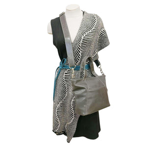 zBag - Mini Troubadour Adjustable Convertible Tote (Gray) by Crystalyn Kae