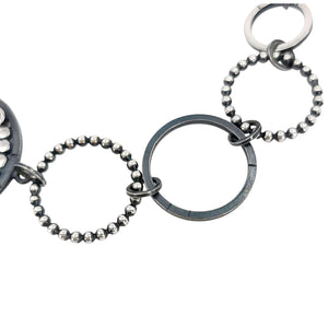 Bracelet - Multi-Circle with Pave Round OOAK (Sterling Silver, Diamond) by 314 Studio