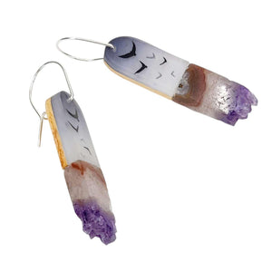 Earrings - Crystal Flock Drops by Fernworks
