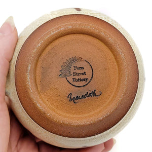 Mug - Mid-Century Modern in Sand and Orange by Fern Street Pottery