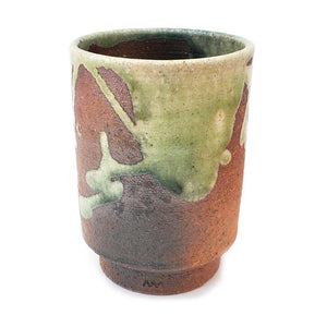 Cup - Large Scarlet Shigaraki-yaki by Asemi Co.