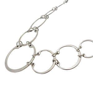 Necklace - Graduated (Stainless Steel and Titanium) by Wraptillion