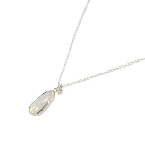 Necklace - Theia (Rainbow Moonstone, Sterling Silver) by Corey Egan