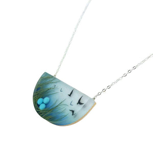 Necklace - Nesting (Sterling Silver) by Fernworks