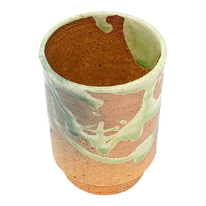 Cup - Large Scarlet Shigaraki-yaki by Asemi Co.