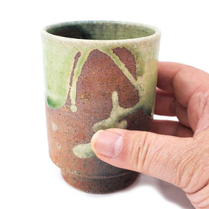 Cup - Large Scarlet Shigaraki-yaki by Asemi Co.