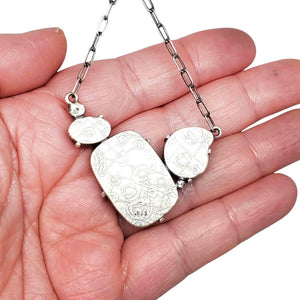 Necklace - Ammonite and Gemstone Composite by Una Barrett