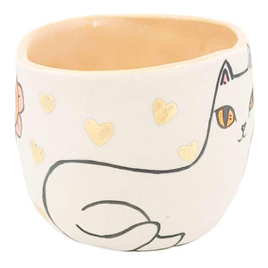 Tumbler - Kitty Flowers (Bright) by Erika Rier