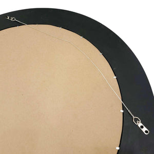 Mosaic Mirror - 30in Round (Seafoam Drop) by Zetamari Mosaic Artworks