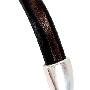 Bracelet - Kona Leather Breakaway (Assorted Metals) by Diana Kauffman Designs