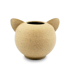 Vase - Side Eye Kitty Cat by Jennifer Fujimoto