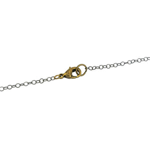 Necklace - Crow and Moon Crystal (Gunmetal) by Fernworks