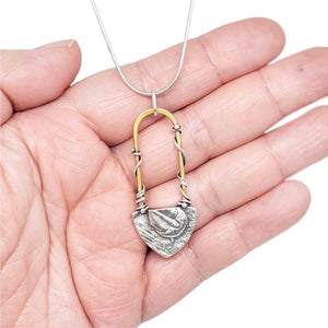 Necklace – Embedded Tectonic Pendant by Una Barrett