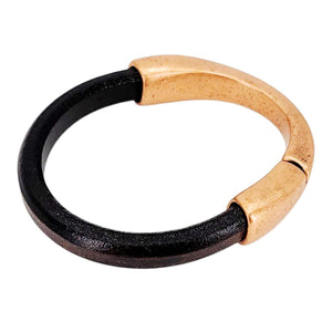 Bracelet - Kona Leather Breakaway (Assorted Metals) by Diana Kauffman Designs