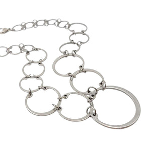 Necklace - Graduated (Stainless Steel and Titanium) by Wraptillion