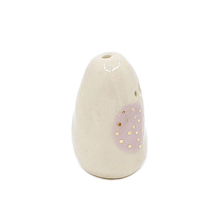 Figurine - Lucky Potato Bud Vase (Single Hole, Lilac Cheeks, Tall) by The Pottery Parade