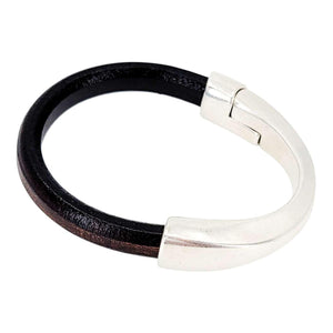 Bracelet - Kona Leather Breakaway (Assorted Metals) by Diana Kauffman Designs